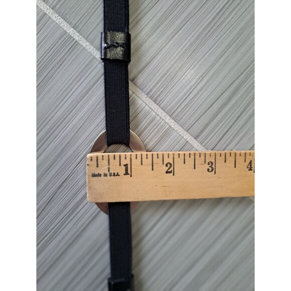 Lake Shore Drive Black & Silver Metal Circle Link Belt Adjustable 38 Inches - Picture 6 of 8